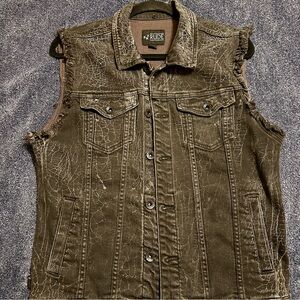 RUDE vintage 90s vest in faded black